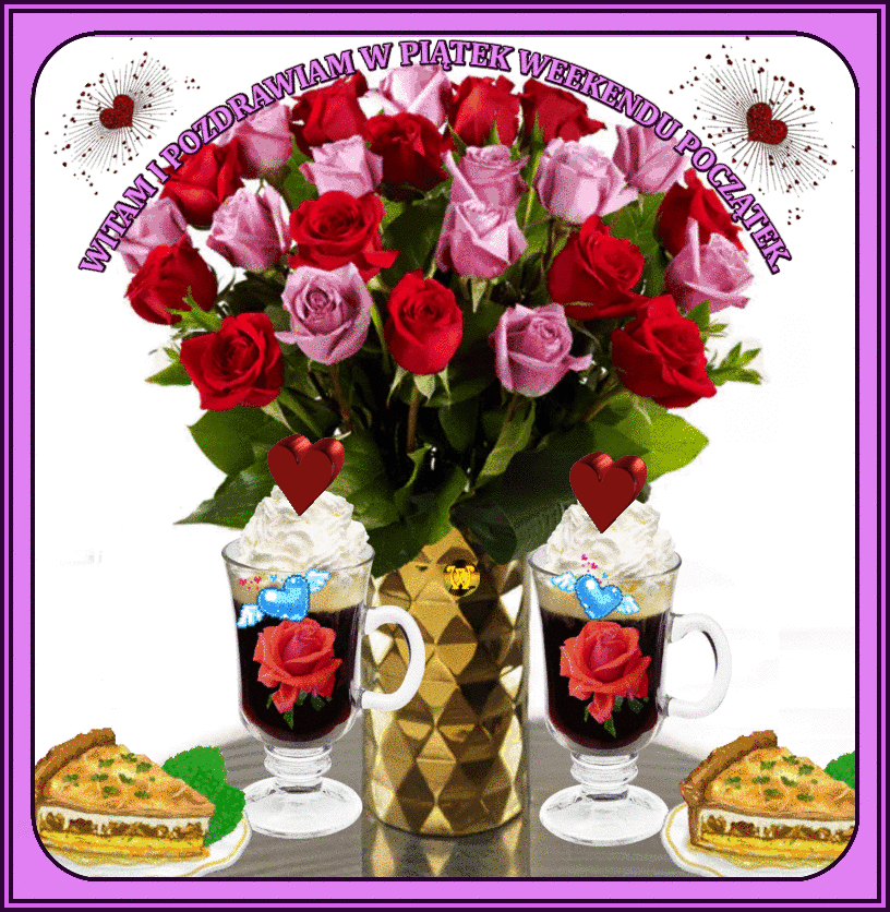 Latające niebieskie serca pozdrawiają w piątek